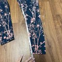 Sweaty Betty  The Power Legging Yoga Pants XS Green Pink Star Floral Side Pocket Photo 10