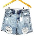 NWT Hidden Cut Up Distressed High Waist Denim Shorts Size Small Photo 0