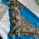 Amazon Blue Silk Scarf Photo 5