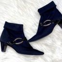 Brighton  size 6 medium black kitten heel ankle boots Photo 0