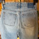 Abercrombie & Fitch  High Rise Distressed Mom Jeans size 26 size 2 light wash Photo 6