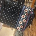 Vera Bradley  blue floral quilted retro satchel bag with zipper pouch set Photo 13