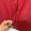 Eileen Fisher  Vest Red Cotton Nylon Snap Closure Size Large Cinch Waist Photo 2