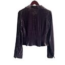 BCBGMAXAZRIA BCGBMaxazria Women Jacket S Purple Crushed Velvet Rocker Y2K Retro Whimsigoth Photo 2