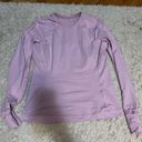 Lululemon it’s rulu run long sleeve pink peony size 8 Photo 3