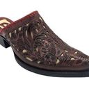 Krass&co Liberty Boot  Women's Western Mules Hand Tooled Floral Braided 8.5 Photo 0