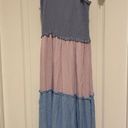 Bebop Multi Color Tiered Maxi Dress Photo 0