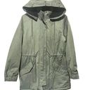 Banana Republic  Womens S Olive Green Military Utility Jacket Hooded Parka Coat Photo 0