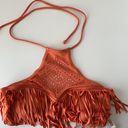 Rip Curl  Women’s Orange Rising Sun Hi Neck Bikini Top Size Small NWT Photo 34