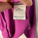 ee:some  Crossover Surplice Drapey Blouse Womens S Magenta V-Neck Long Sleeve Photo 4