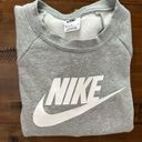 Nike  Gray Sweatshirt Womens Pullover Size Medium EUC Photo 4