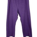 Hanes  XL Sweatpants Purple Straight Leg Stretch Elastic Waist Basics Loungewear Photo 0