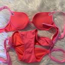 PINK - Victoria's Secret Victoria Secret two pieces bathing suits bottoms is M and top is 34B Photo 10