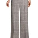 Lafayette 148  Dalton Pants Womens Size 8 Black White Houndstooth Plaid Wide Leg Photo 0