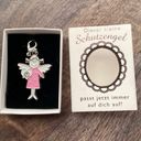 Little Guardian angel pendant Crystal enamel pink white Made in Germany new Photo 2