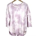 cupio  Tie Dye Top Bohemian Loungewear Purple Lilac Pullover Comfy Size L Photo 0