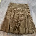 CAbi Brown Midi  Ruffle Skirt Photo 0