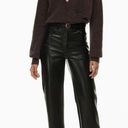 Wilfred NEW Aritzia  The Melina High-waisted Vegan Leather Pants Black Photo 0