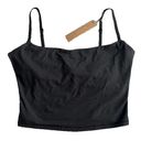 SKIMS  Fits Everybody Cropped Cami Black Onyx Size XL Women's New Lightweight Photo 0