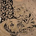 Vintage Maurada metallic tiger big cats animal sweater XL Photo 7