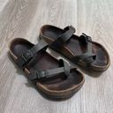 Birkenstock  Women's Mayari Birkibuc Sandals Pebbled 38 Brown Black Photo 1