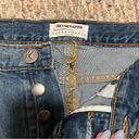 One Teaspoon  Junkyard Mini Denim Button Fly Skirt in Royale- Size 28 Photo 8