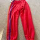 Aviator Nation NWT!! 👀  5 Striped Sweatpants In Red Size Medium Bin 220 Photo 5