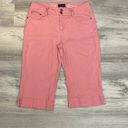 Sonoma Pink Denim Capri Stretchy Women's Jeans Size 8 Photo 0