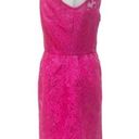 Laundry by Shelli Segal Laundry Shelli Segal Lace Cutout Dress Pink Scalloped Hem Fuschia Back Cutout 8 Photo 2