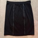 Max Studio Black And Faux Leather Pencil Skirt Photo 0