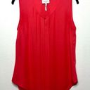 Laundry by Shelli Segal  Red Sleeveless Top Size Medium Photo 0