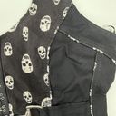 Royal Bones  Sz XXL Halter Top Skull Print Corset Bustier Vtg Horsebit Harness Photo 4