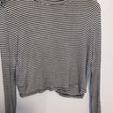 Forever 21 Long Sleeve Striped Crop Top Photo 0