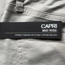 Apt. 9  Grey Midrise Capri 4 Career Crop Zipper Fly Cotton Blend Casual Photo 3