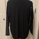 T Tahari  V Neck Illusion Sleeve Plus Top Photo 4