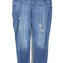 Lane Bryant  Jeans Women's Size 18 Mid Rise Distressed Straight Leg Stretch Blue Photo 0