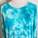 Young Fabulous and Broke Young Fabulous Broke Blue and White Tie Dye Lightweight Sweatshirt Small NWT Photo 3