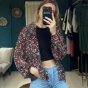 Mesh Floral Button Up Blouse Multi Photo 0