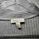 Talbots  Light Grey Knit Open Front Sleeveless Vest Sweater size M Photo 1