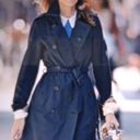 American Eagle  outfitters navy belted trench coat size Medium 2omen Photo 1