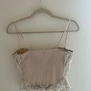 Lace Corset Top Tan Size M Photo 3