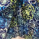 Vera Bradley  blue and green floral long sleeve button down shirt Photo 4