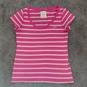 Gilly Hicks  pink striped t shirt Photo 0