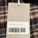 Everlane  Women’s The Boxy Flannel beech 100% cotton multi color plaid Size S NWT Photo 12