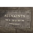 ALLSAINTS  Balfern Denim Biker Jacket Size US/2 Photo 7