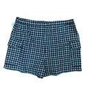 BP . blue black mason plaid shorts high rise waist y2K size 1X NEW Photo 8