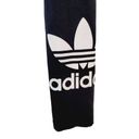 Adidas  Womens Size XS Black Stretch Logo Leggings Workout Gym Fitness Athleisure Photo 3