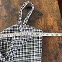 Parker Black & White Gingham Print Dress Photo 7