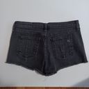 Rag and Bone  Size 26 MILA Mid Rise Cut Off Jean Shorts Black Distressed NEW Photo 1