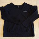 Peloton  Vimmia Renew 100% Cotton Pullover Sweater Ruffled Sleeve Size Medium Photo 1